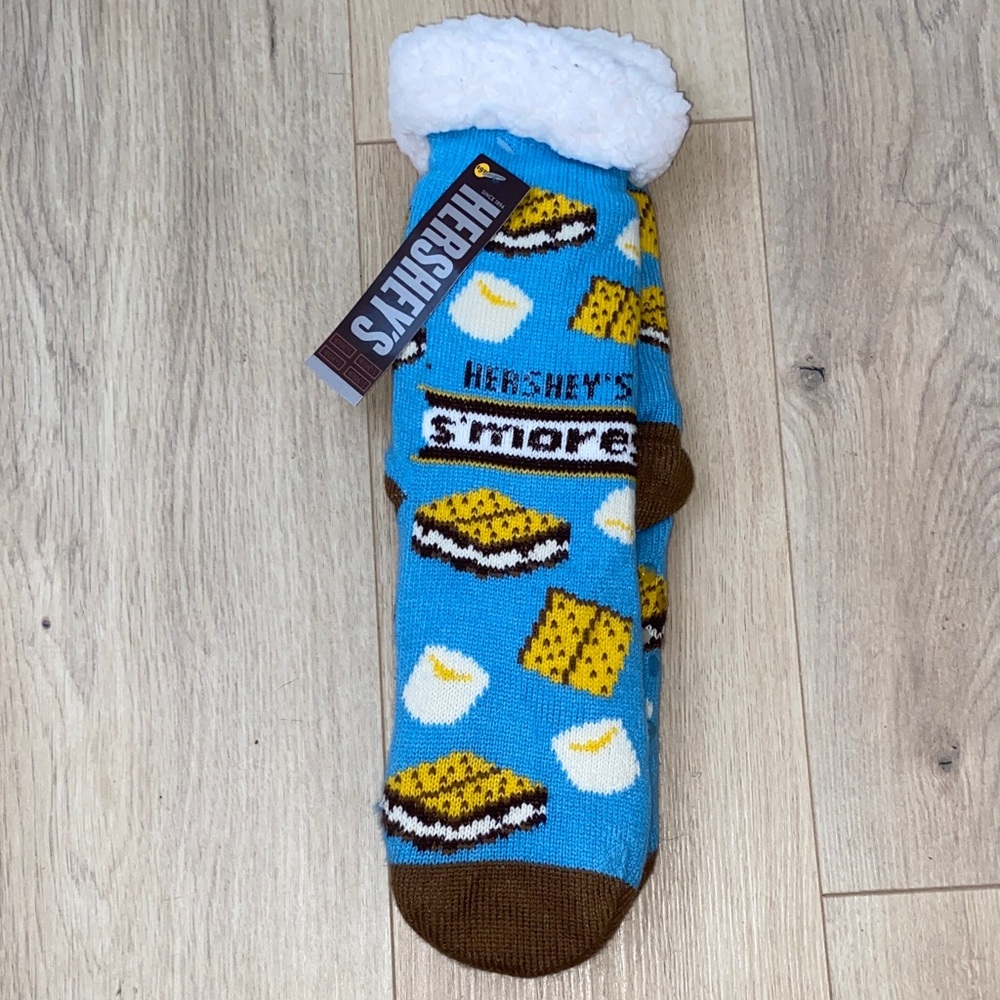 NWT Hershey’s S'mores Blue and Brown Socks.